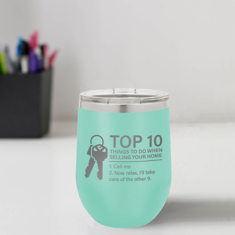 Custom Engraved Top 10 12 oz Tumbler