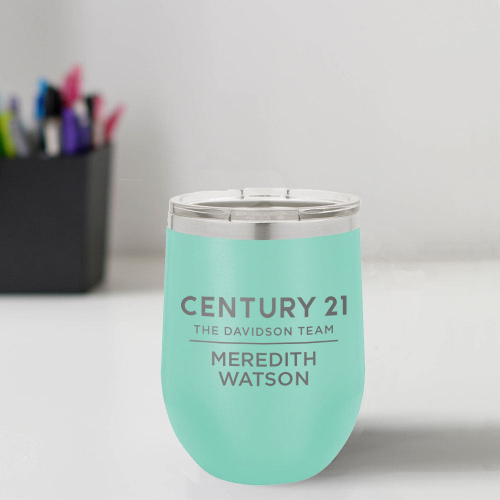 Century 21 Custom Engraved 12 oz Tumbler