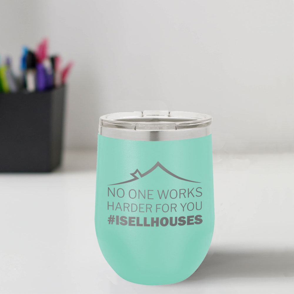 Custom Engraved #ISELLHOUSES 12 oz Tumbler