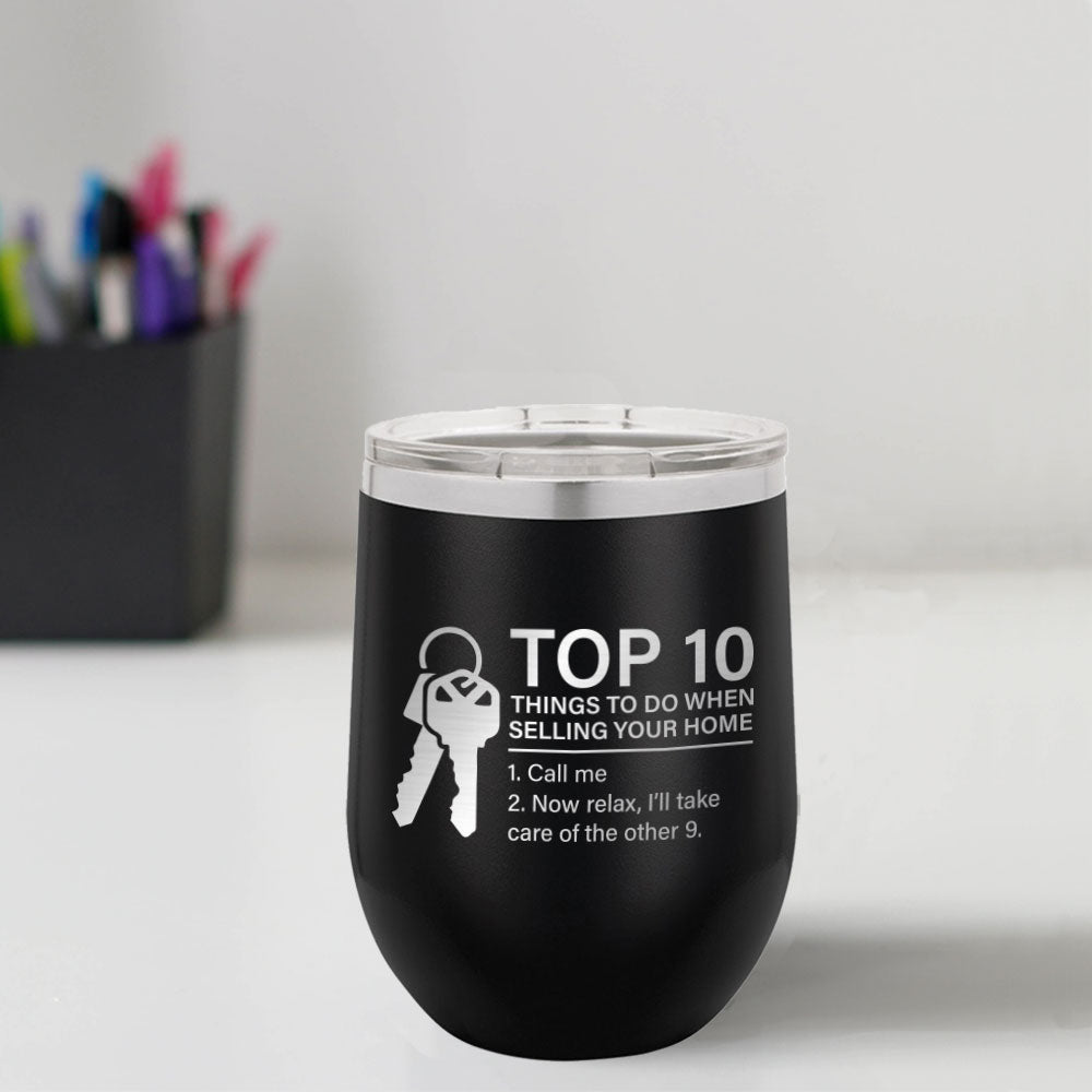 Custom Engraved Top 10 12 oz Tumbler