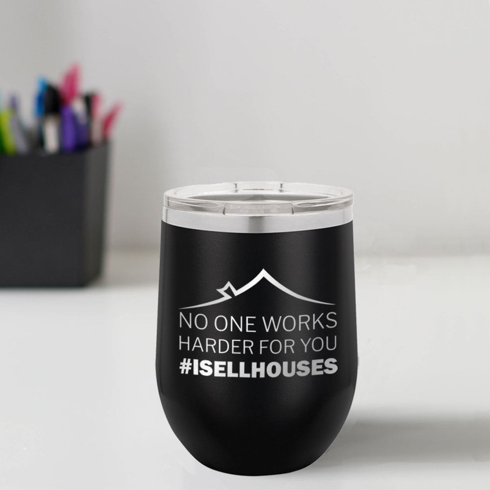 Custom Engraved #ISELLHOUSES 12 oz Tumbler