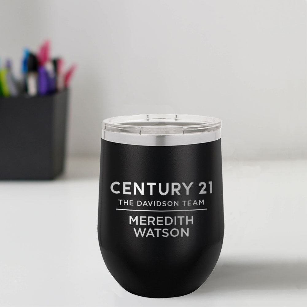 Century 21 Custom Engraved 12 oz Tumbler