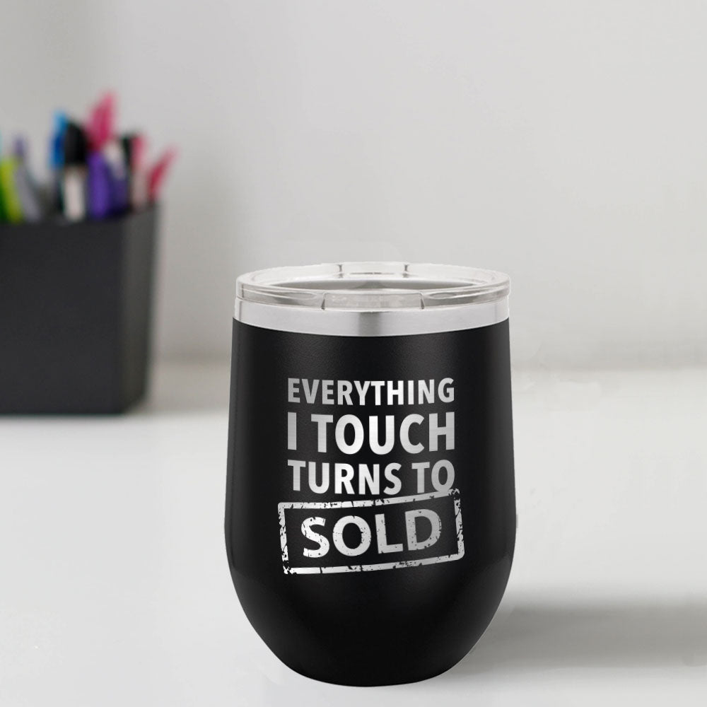 Custom Engraved Turns To Sold 12 oz Tumbler