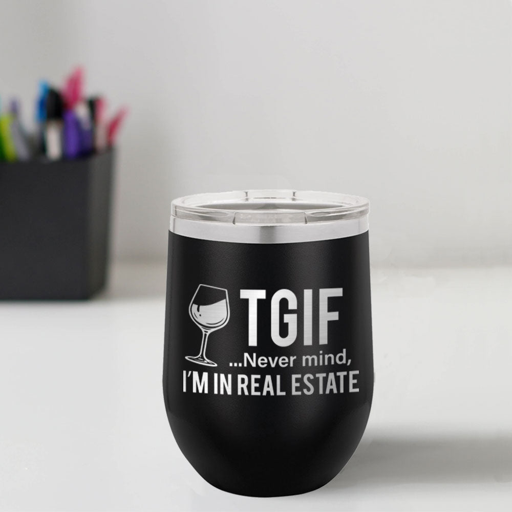 Custom Engraved TGIF 12 oz Tumbler