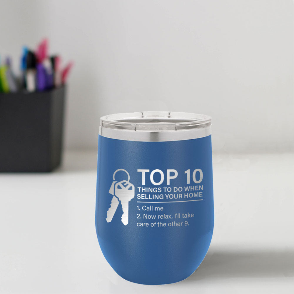 Custom Engraved Top 10 12 oz Tumbler