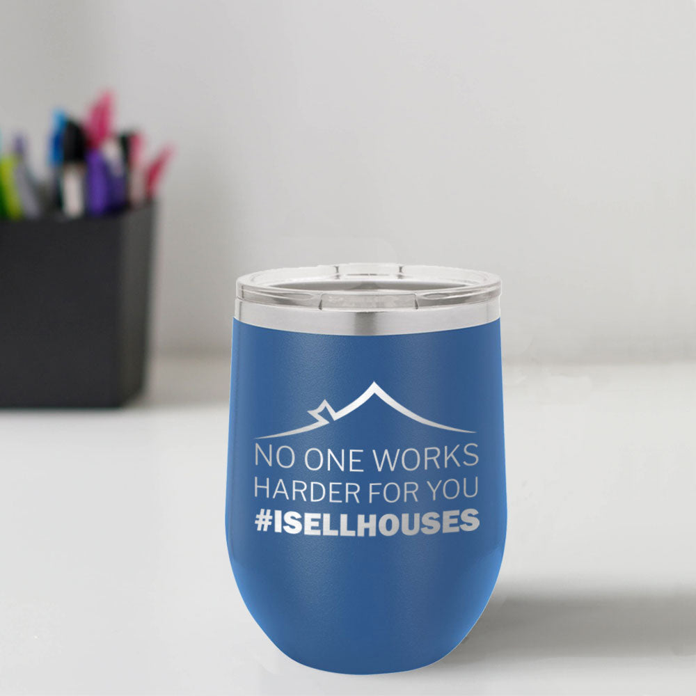 Custom Engraved #ISELLHOUSES 12 oz Tumbler