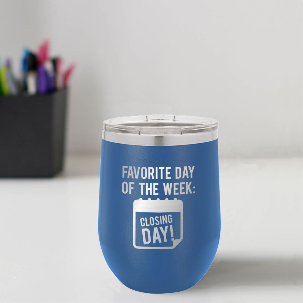 Custom Engraved Closing Day 12 oz Tumbler