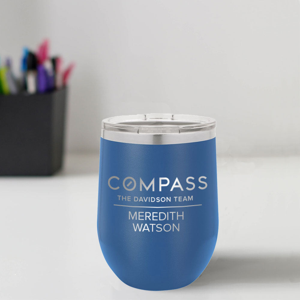 Compass Custom Engraved 12 oz Tumbler