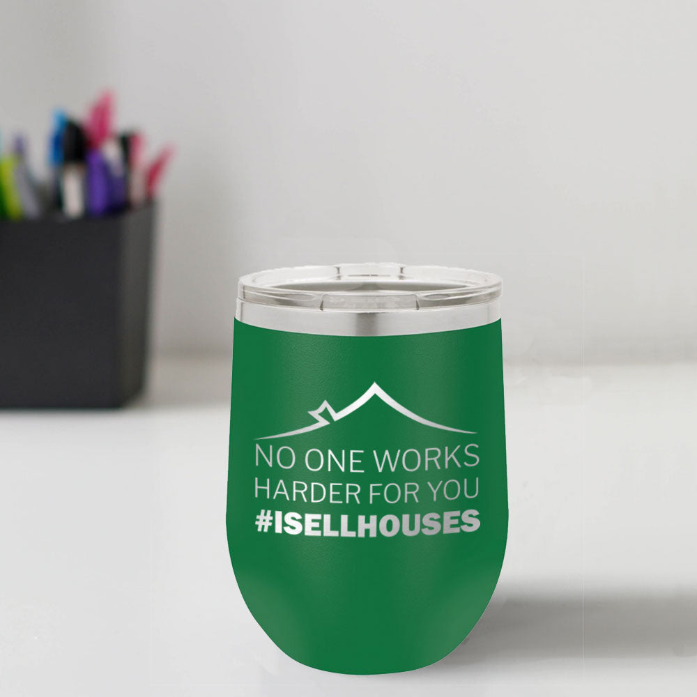 Custom Engraved #ISELLHOUSES 12 oz Tumbler