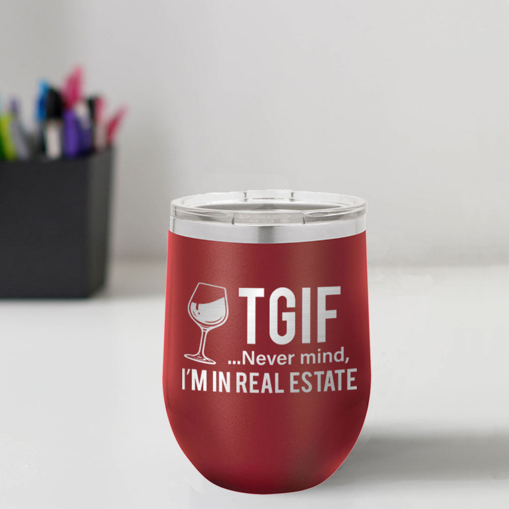 Custom Engraved TGIF 12 oz Tumbler