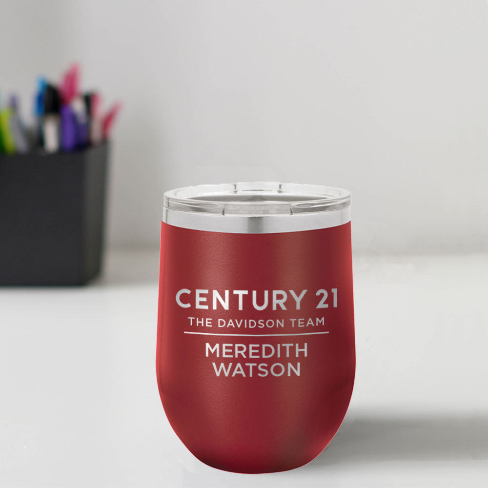 Century 21 Custom Engraved 12 oz Tumbler