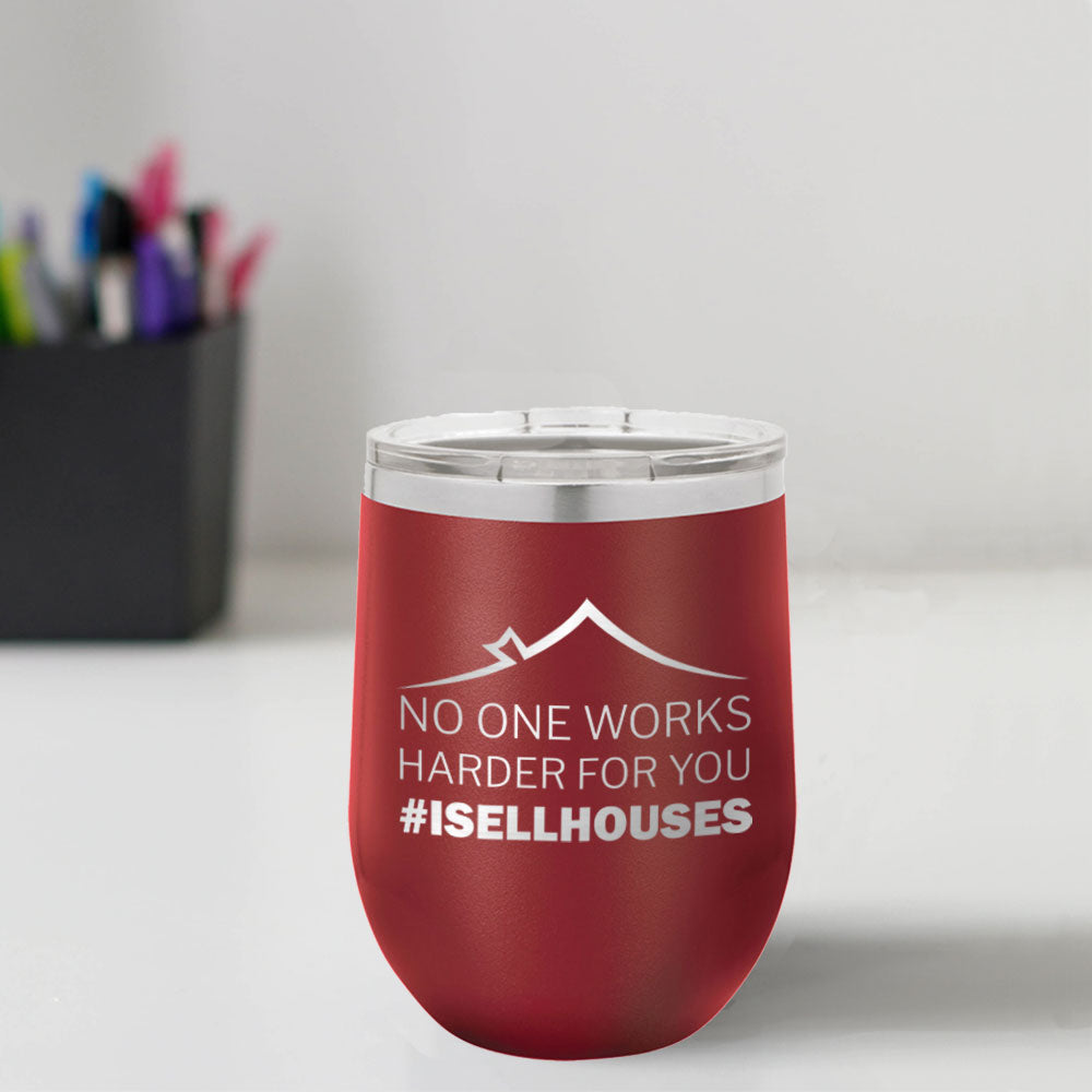 Custom Engraved #ISELLHOUSES 12 oz Tumbler