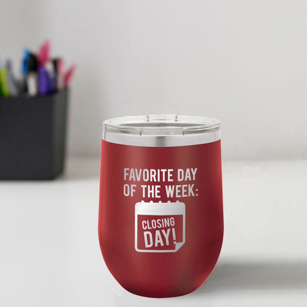 Custom Engraved Closing Day 12 oz Tumbler