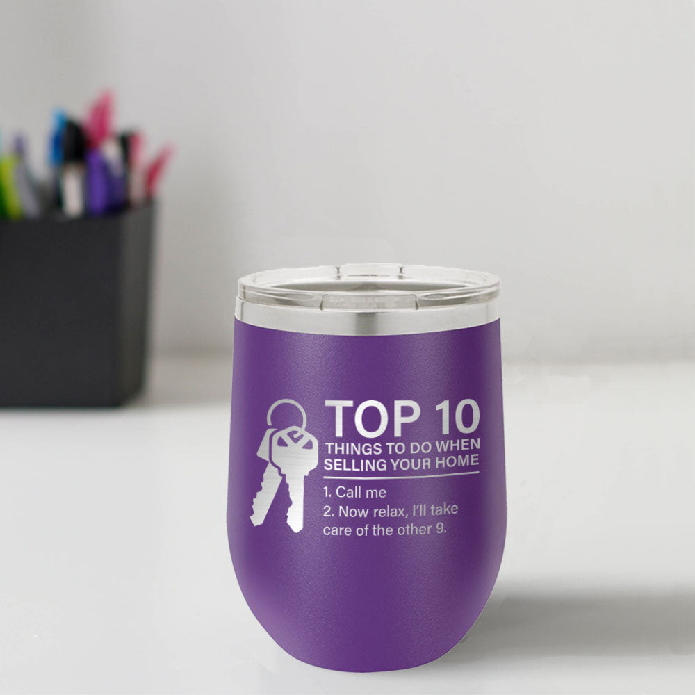 Custom Engraved Top 10 12 oz Tumbler