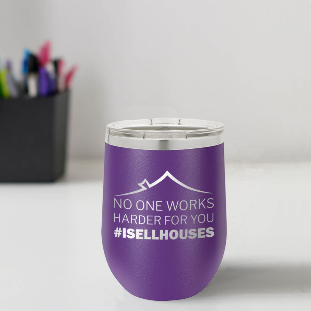 Custom Engraved #ISELLHOUSES 12 oz Tumbler