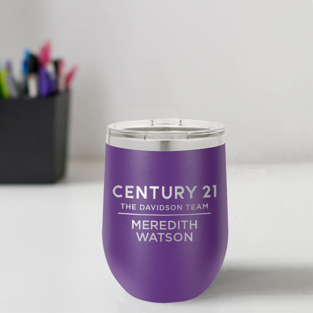 Century 21 Custom Engraved 12 oz Tumbler