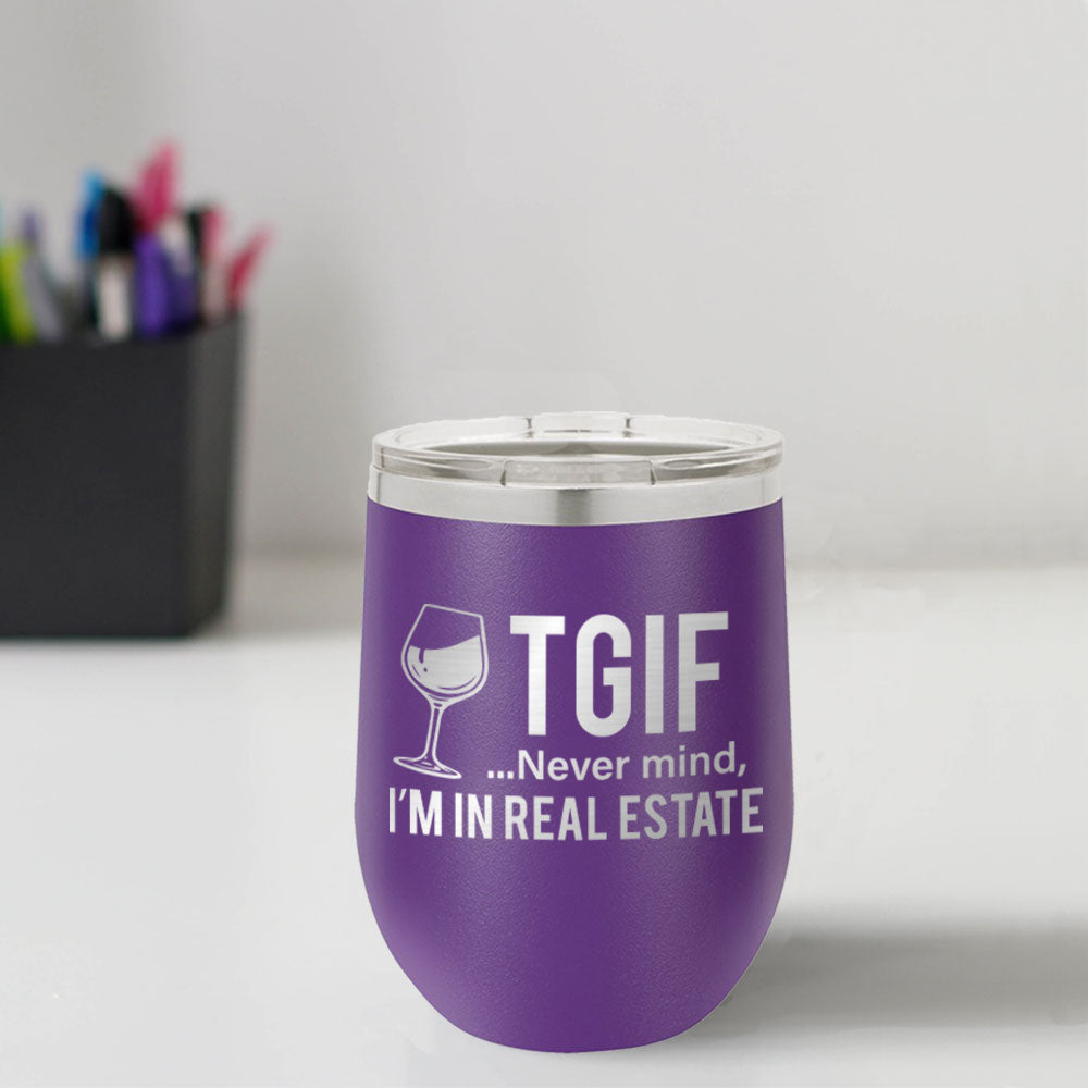 Custom Engraved TGIF 12 oz Tumbler