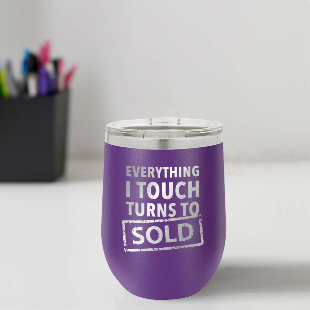 Custom Engraved Turns To Sold 12 oz Tumbler