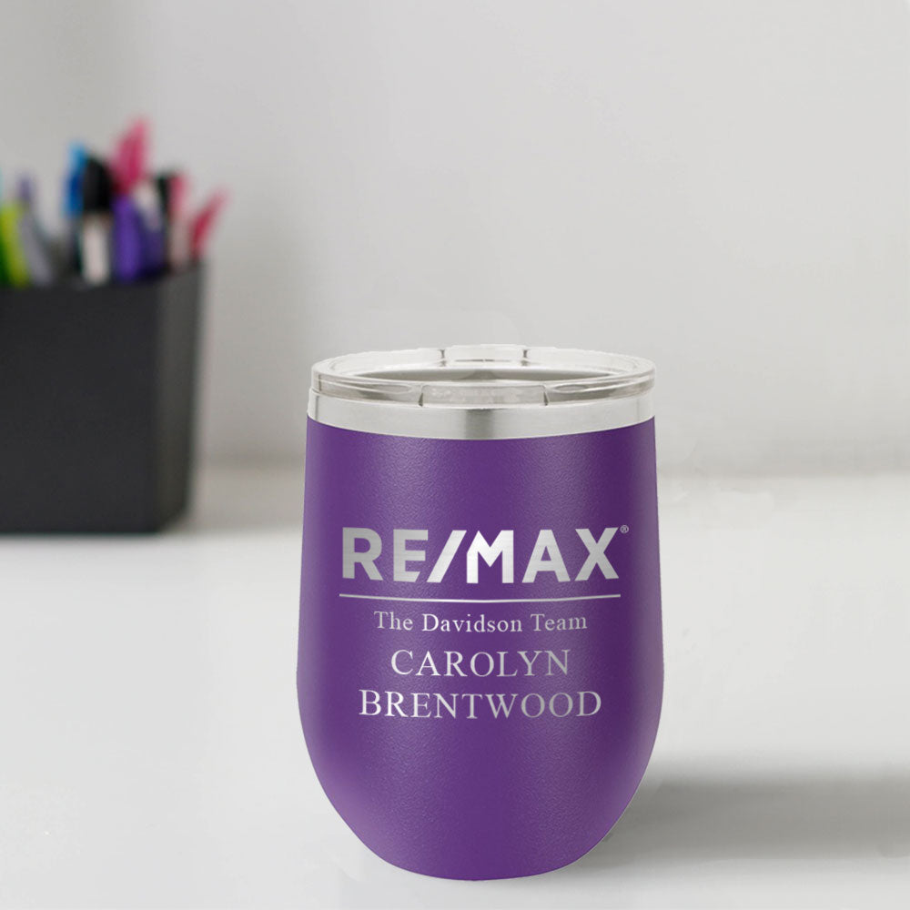 ReMax Custom Engraved 12 oz Tumbler