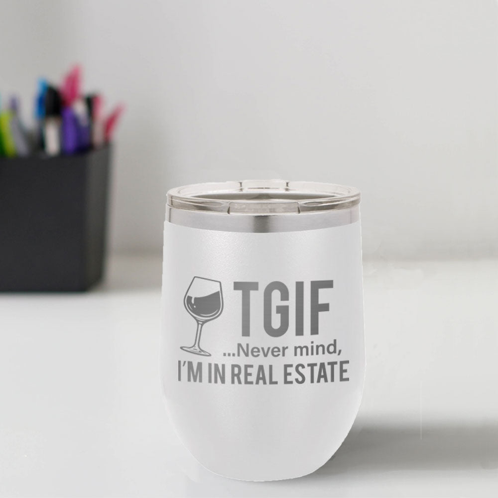 Custom Engraved TGIF 12 oz Tumbler