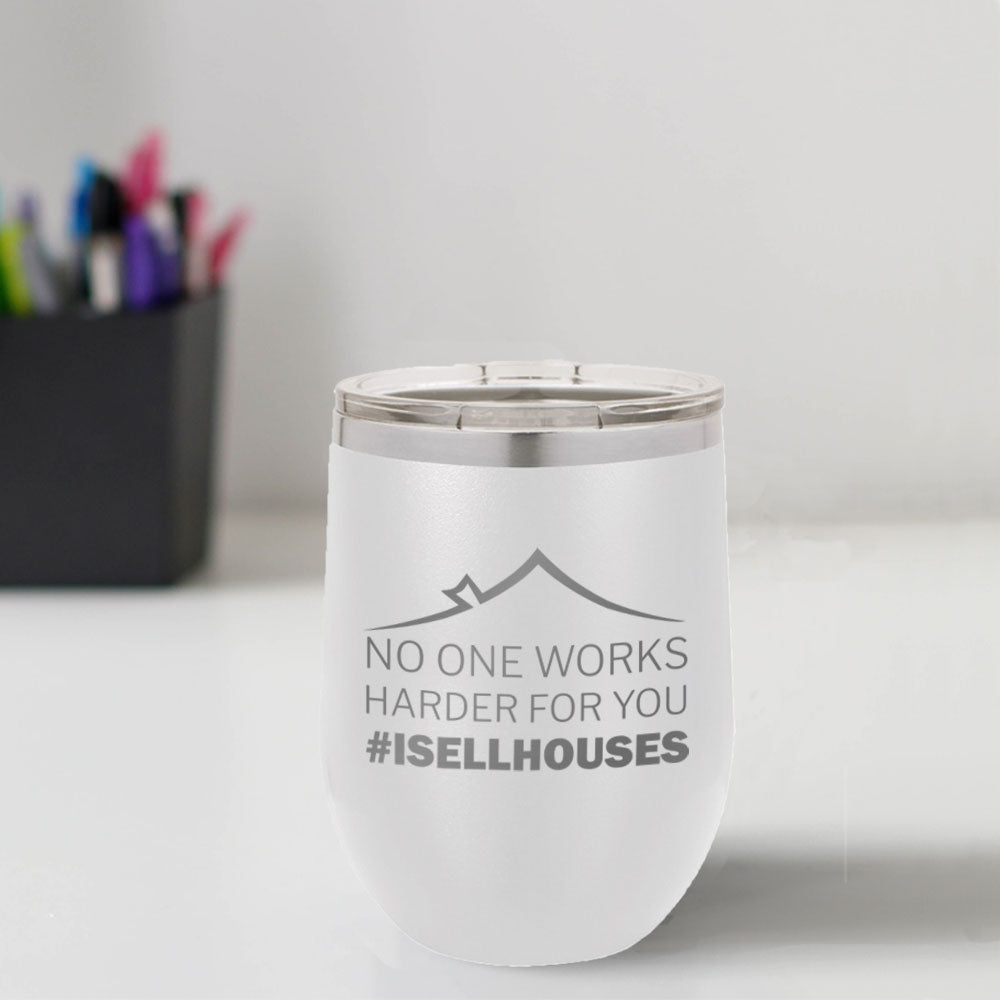 Custom Engraved #ISELLHOUSES 12 oz Tumbler