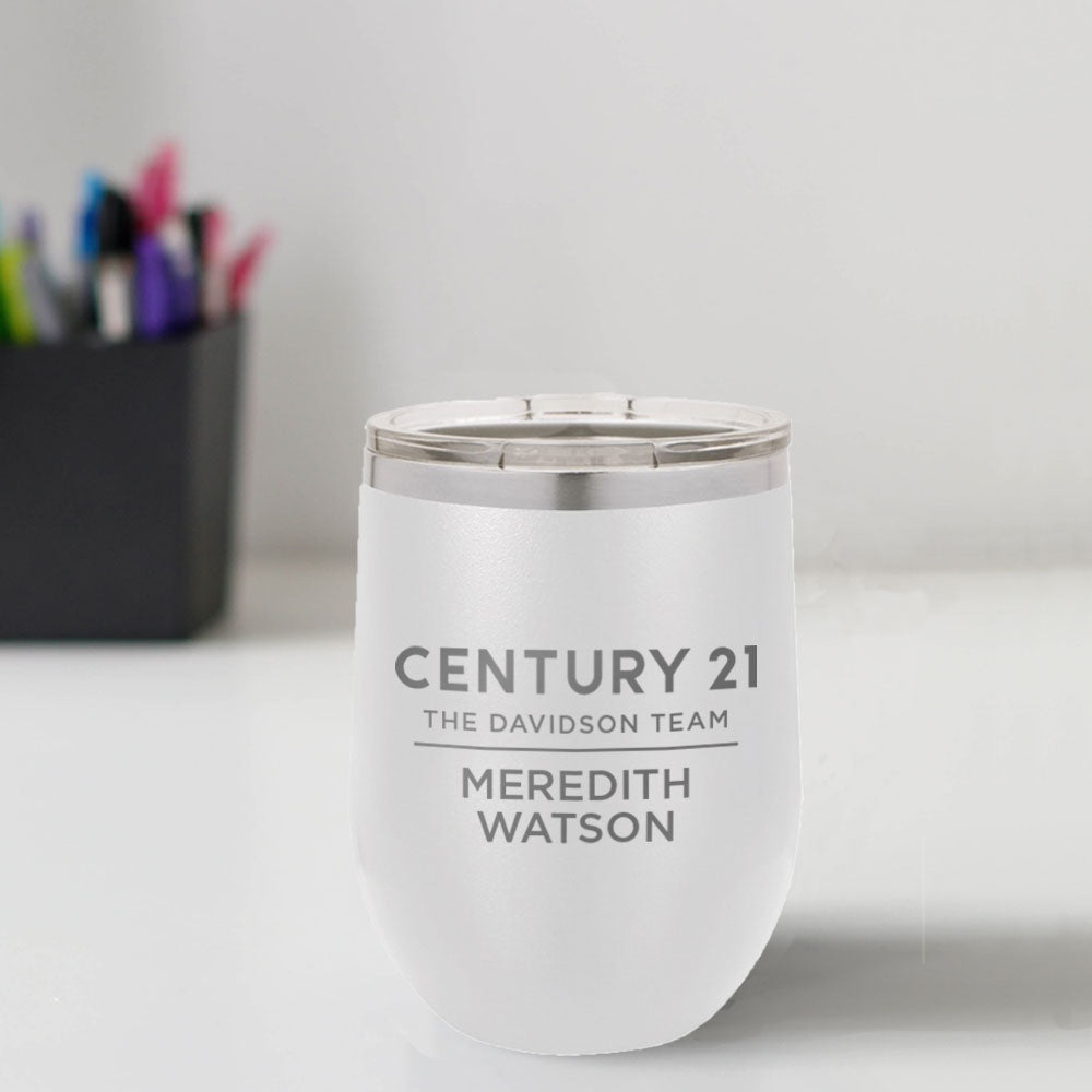 Century 21 Custom Engraved 12 oz Tumbler