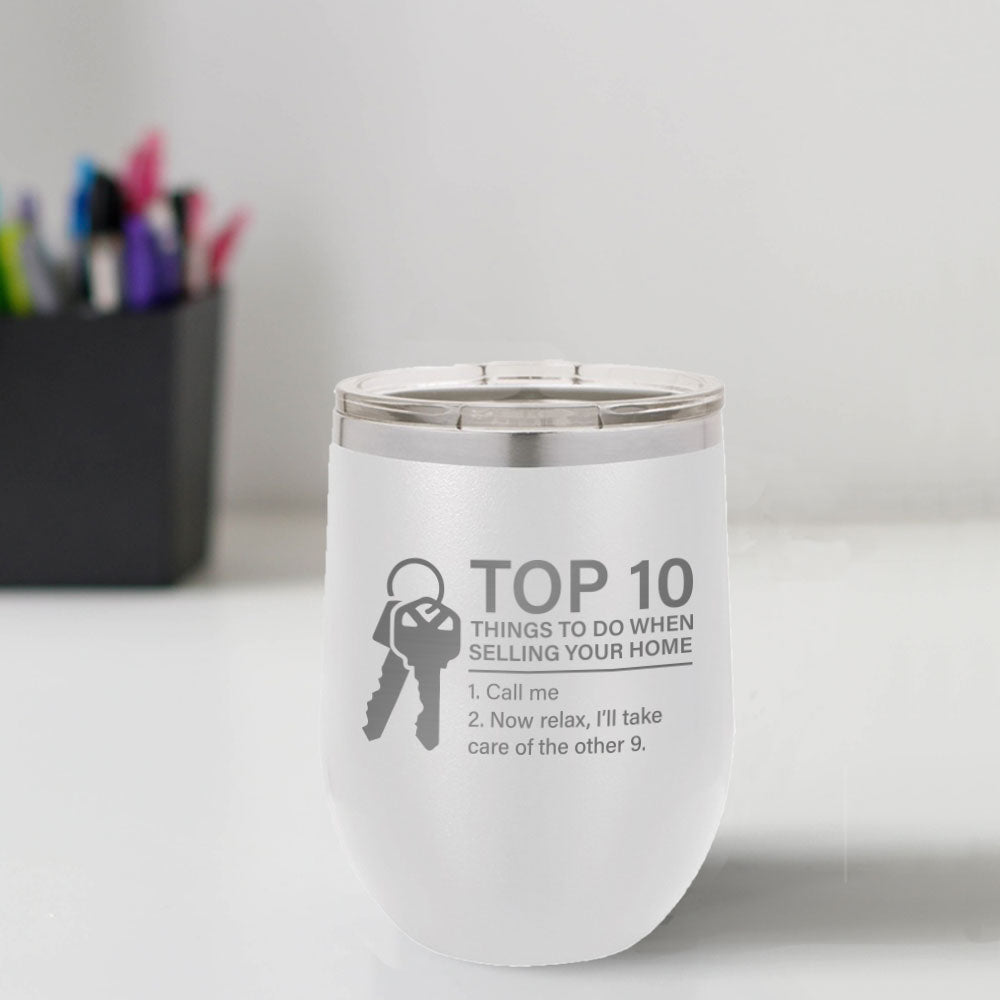 Custom Engraved Top 10 12 oz Tumbler