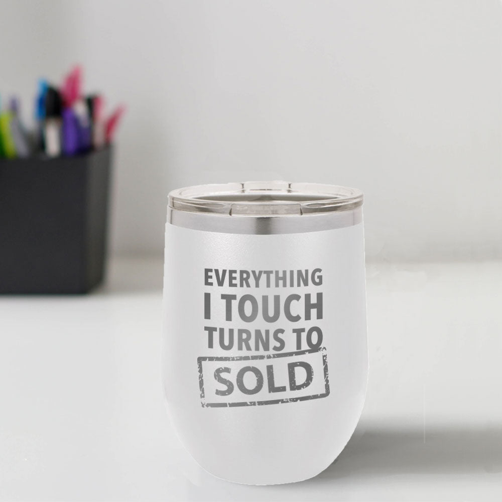 Custom Engraved Turns To Sold 12 oz Tumbler