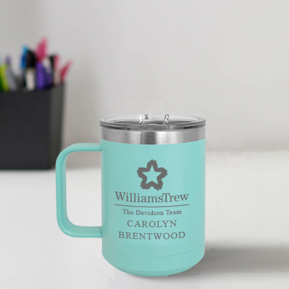 Williams Trew Custom Engraved 15 oz Mug Tumbler