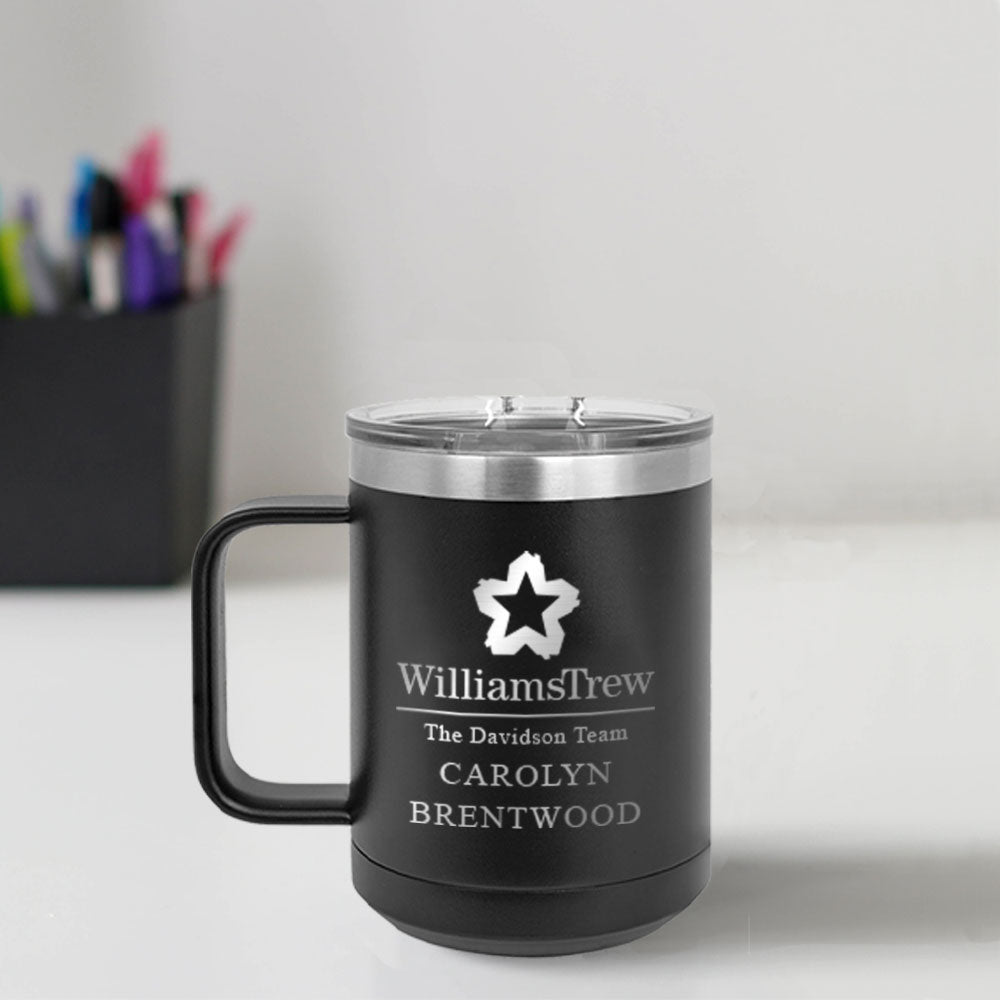 Williams Trew Custom Engraved 15 oz Mug Tumbler