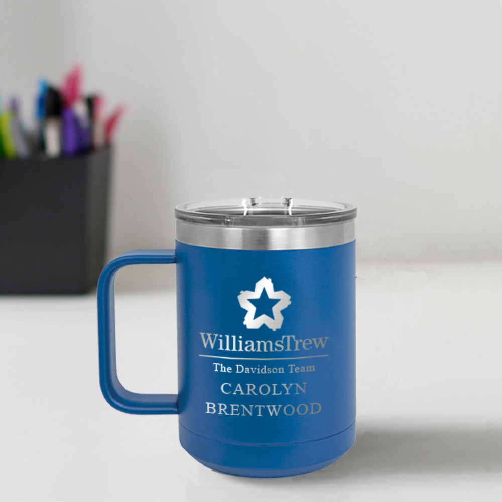 Williams Trew Custom Engraved 15 oz Mug Tumbler