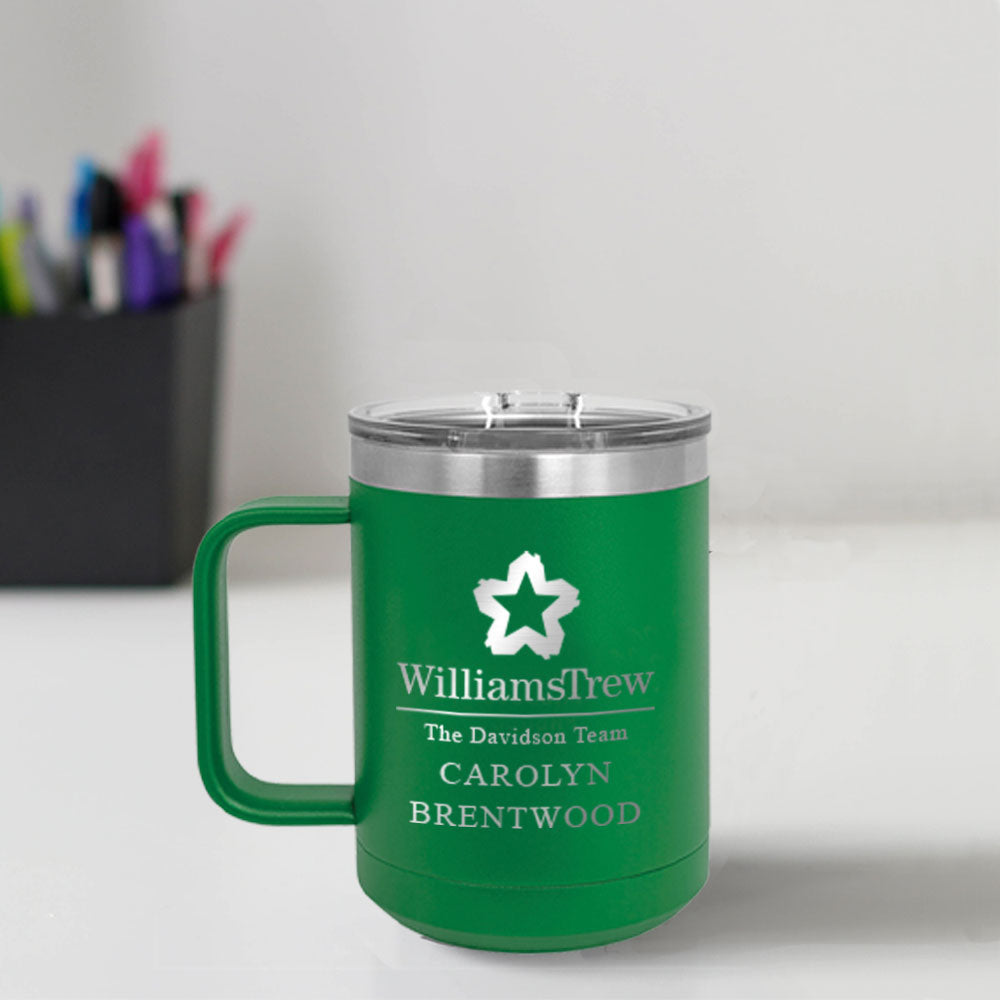 Williams Trew Custom Engraved 15 oz Mug Tumbler