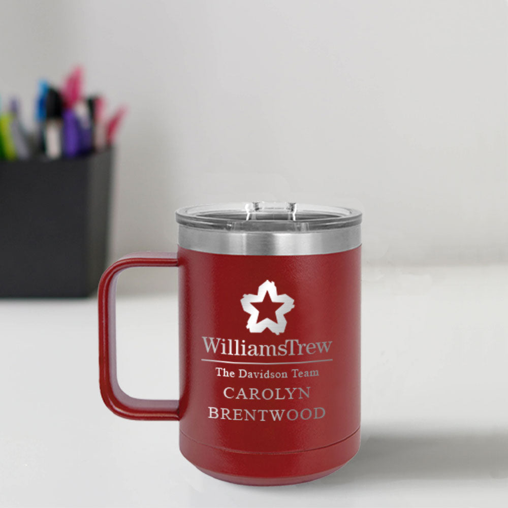 Williams Trew Custom Engraved 15 oz Mug Tumbler