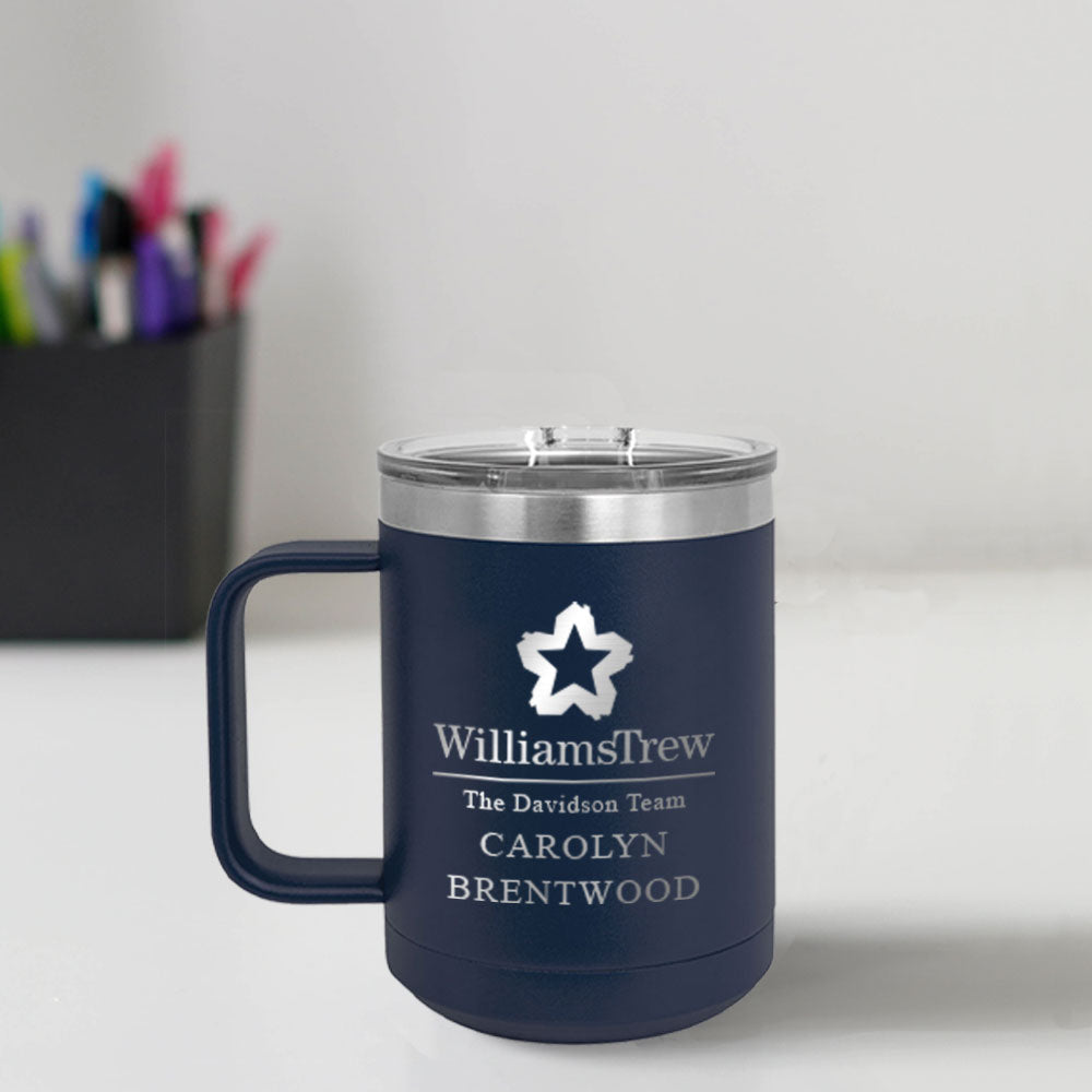 Williams Trew Custom Engraved 15 oz Mug Tumbler