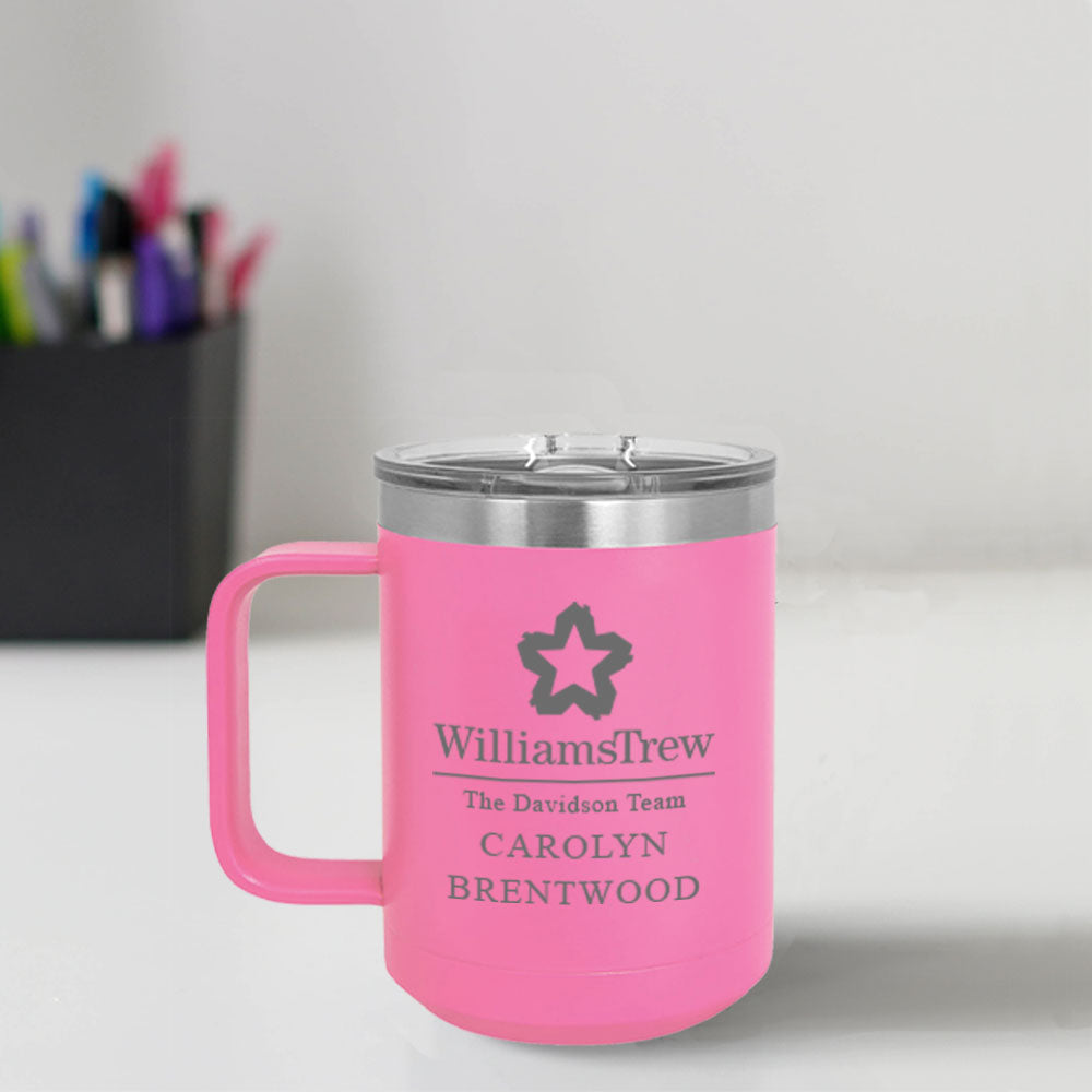 Williams Trew Custom Engraved 15 oz Mug Tumbler