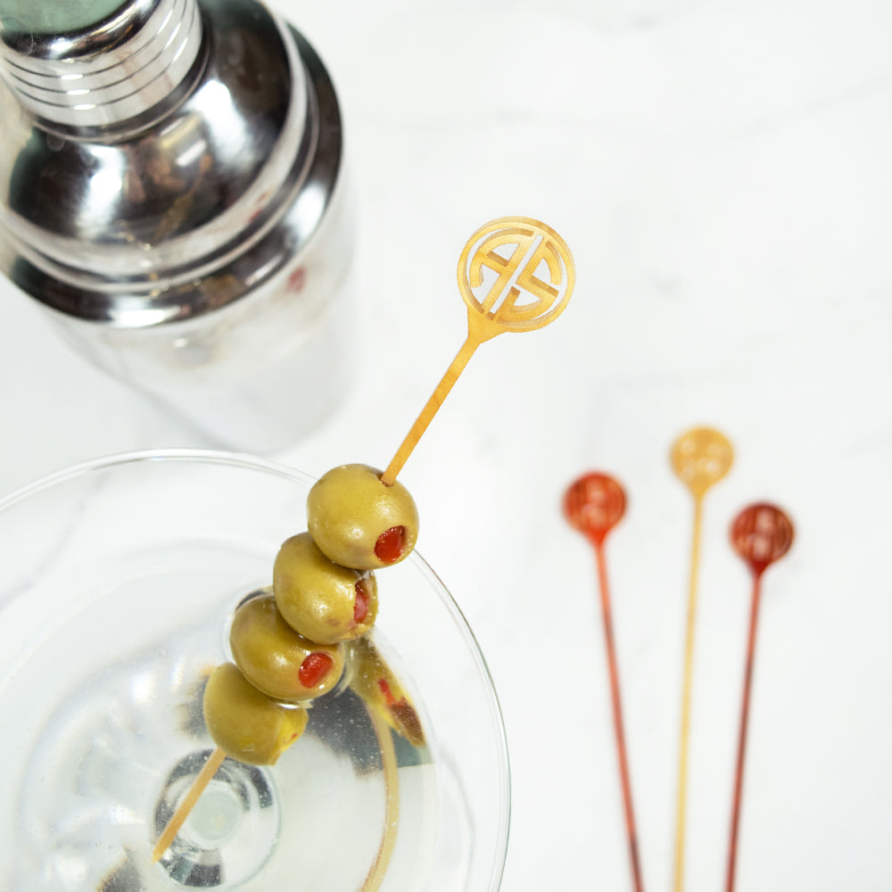 Monogram Acrylic Cocktail Skewers
