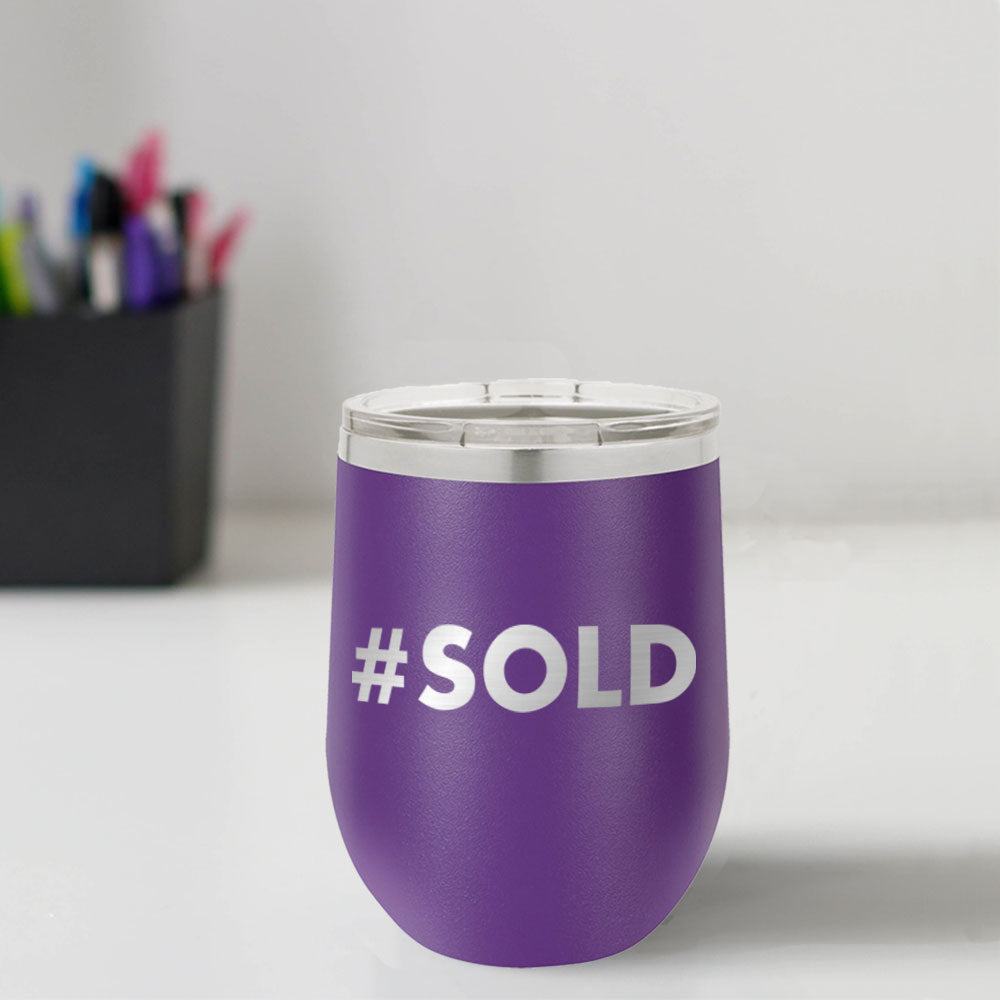 Custom Engraved #SOLD 12 oz Tumbler