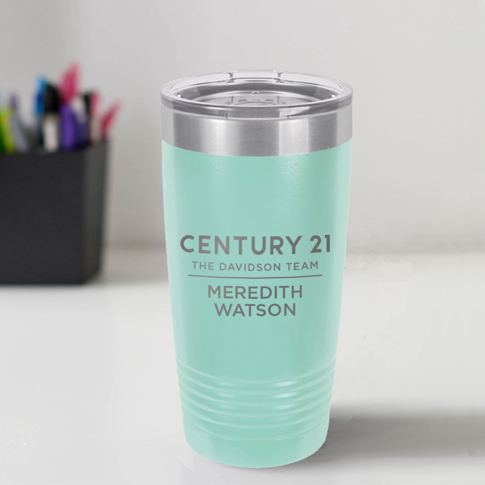 Century 21 Custom Engraved 20 oz Tumbler