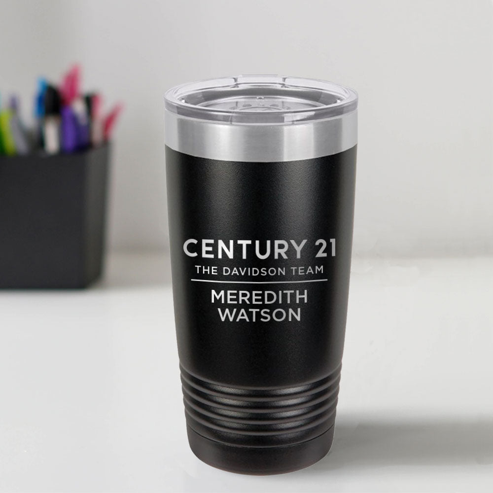 Century 21 Custom Engraved 20 oz Tumbler