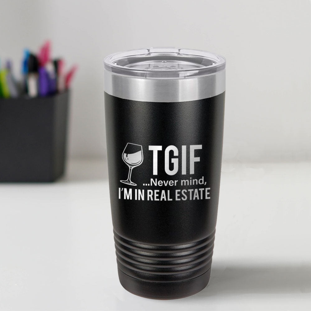 Custom Engraved TGIF 20 oz Tumbler