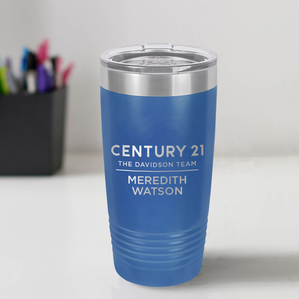 Century 21 Custom Engraved 20 oz Tumbler