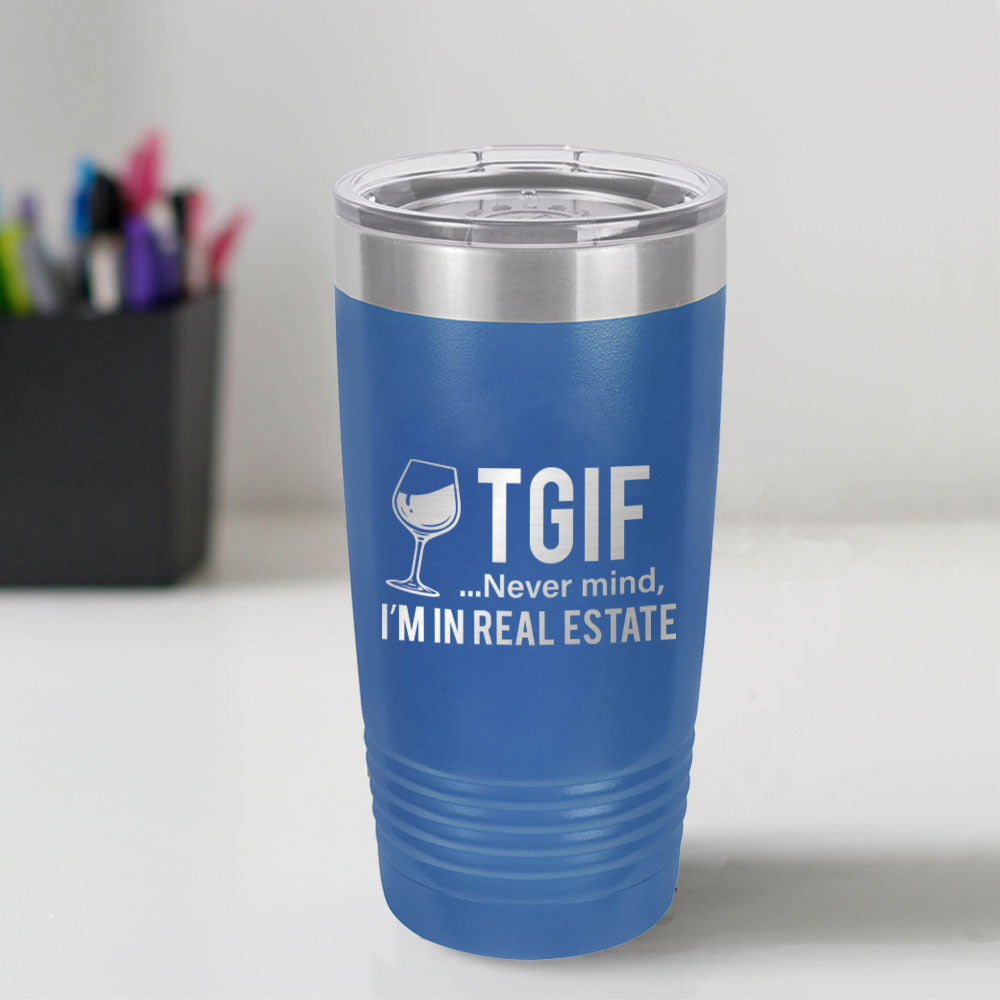 Custom Engraved TGIF 20 oz Tumbler