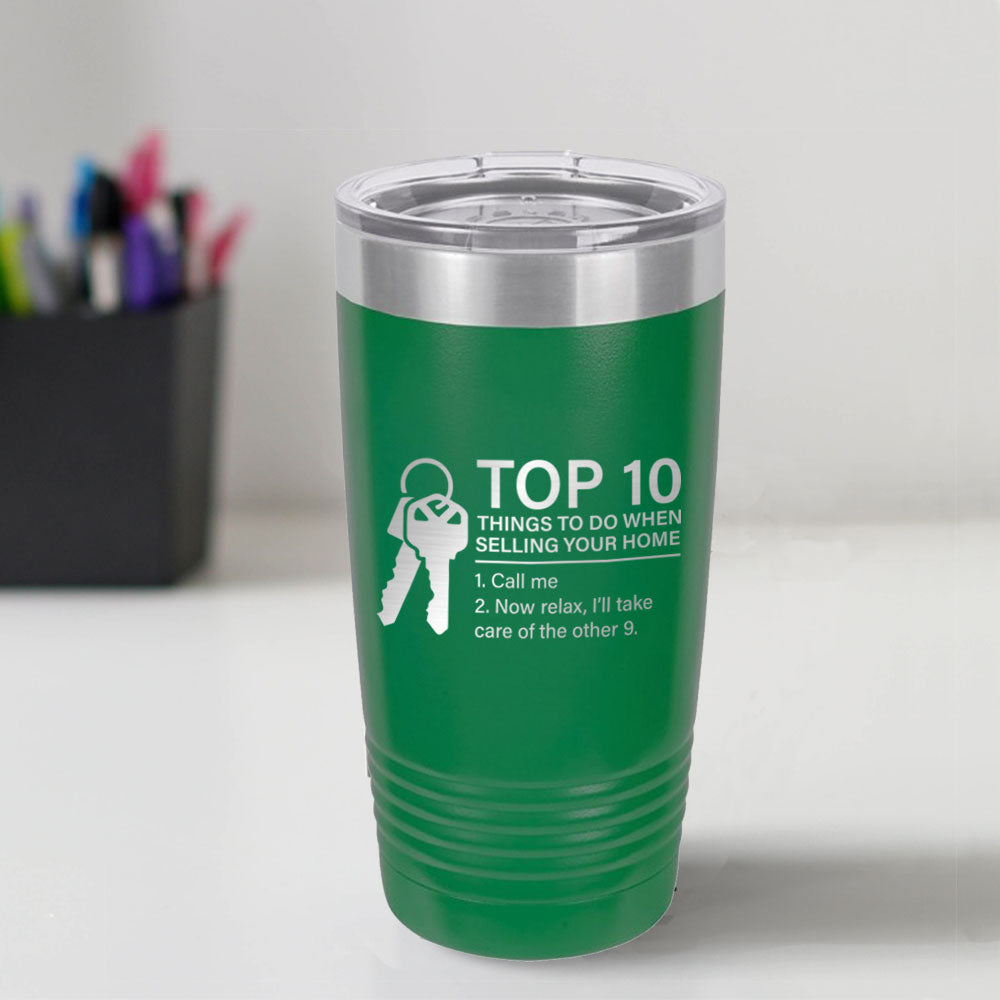 Custom Engraved Top 10 20 oz Tumbler