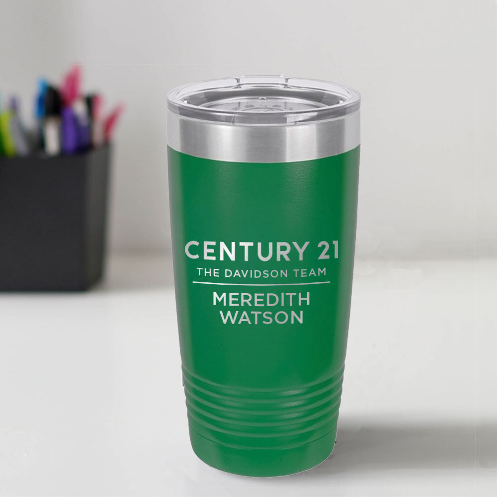Century 21 Custom Engraved 20 oz Tumbler