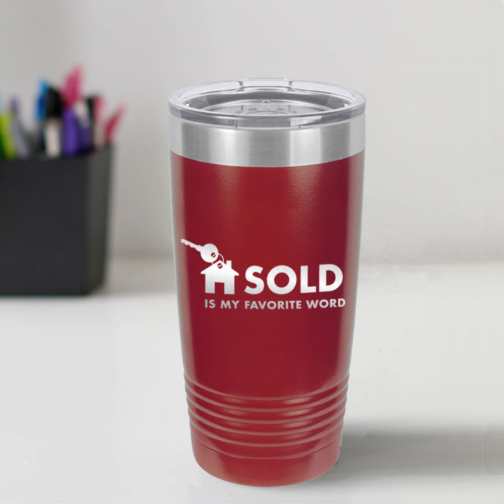 Custom Engraved Favorite Word 20 oz Tumbler