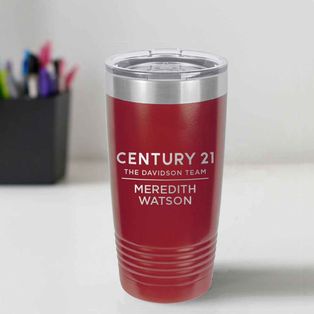 Century 21 Custom Engraved 20 oz Tumbler