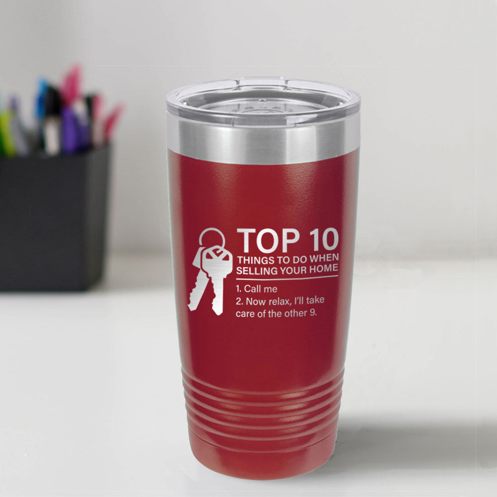Custom Engraved Top 10 20 oz Tumbler