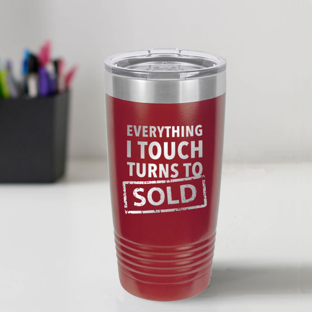 Custom Engraved Turns To Sold 20 oz Tumbler