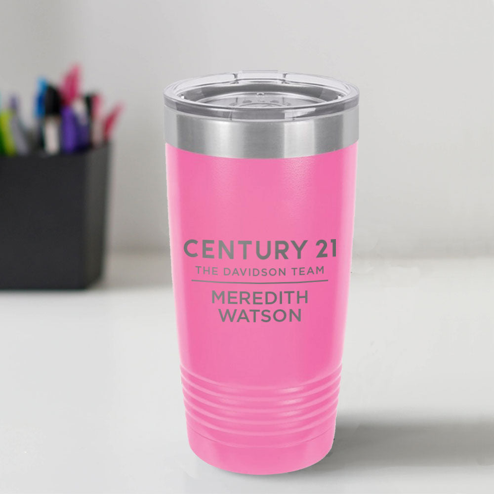 Century 21 Custom Engraved 20 oz Tumbler