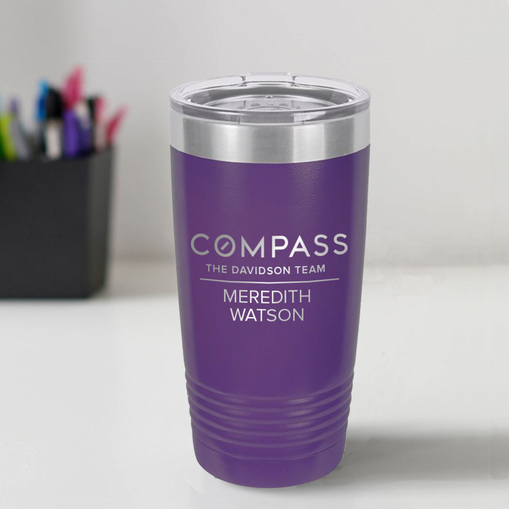 Compass Custom Engraved 20 oz Tumbler